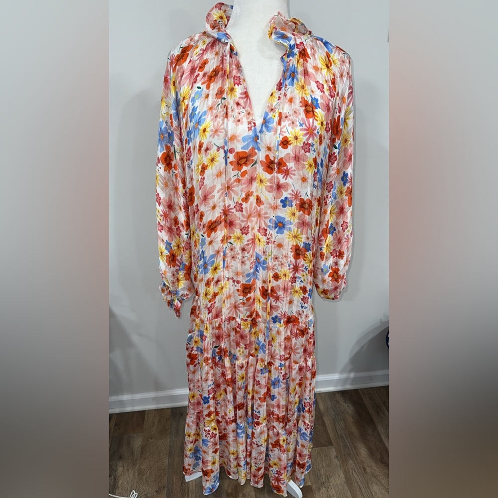 Buddy Love Vibrant Floral Long Sleeve Dress